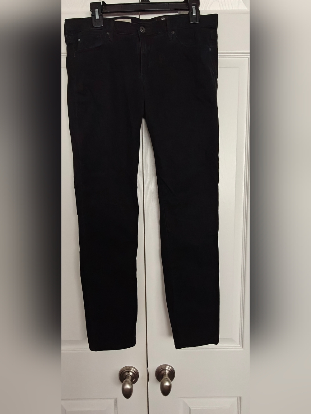 Adriano Goldschmied Black Slim Straight Jeans, Size 31R